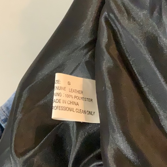 Men’s Leather Patchwork bomb… - Picture 10 of 16